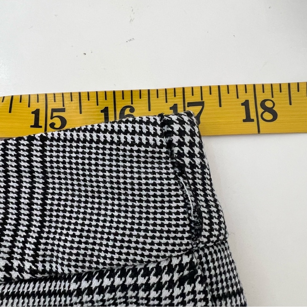 Worthington Black and White High Rise Glen Plaid Pull-On Pants Women’s Size 12 - Picture 11 of 13